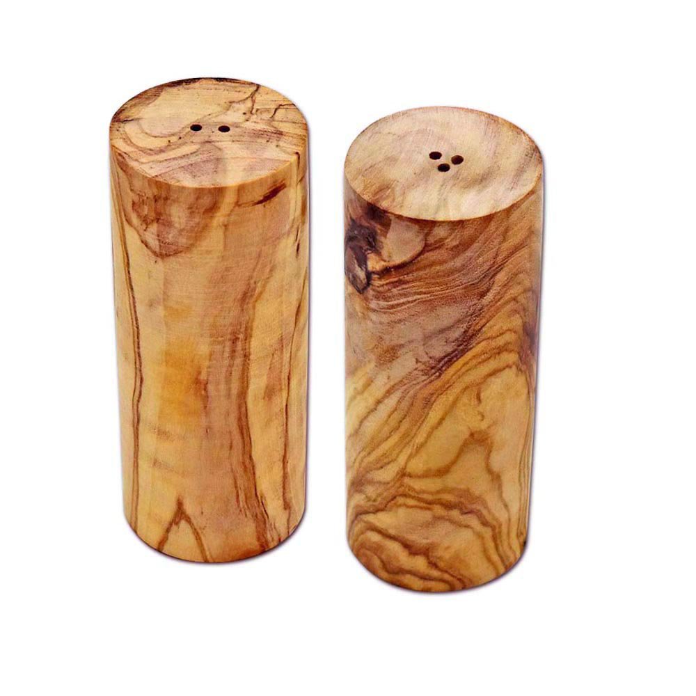 Salière et poivrière en bois d’olivier