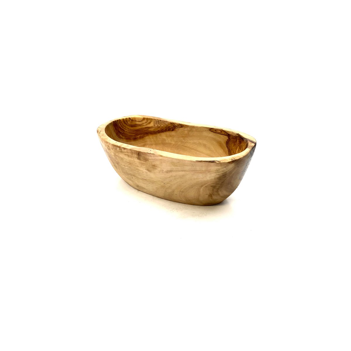 Bol à tapas ovale en bois d’olivier – 14 à 16 cm