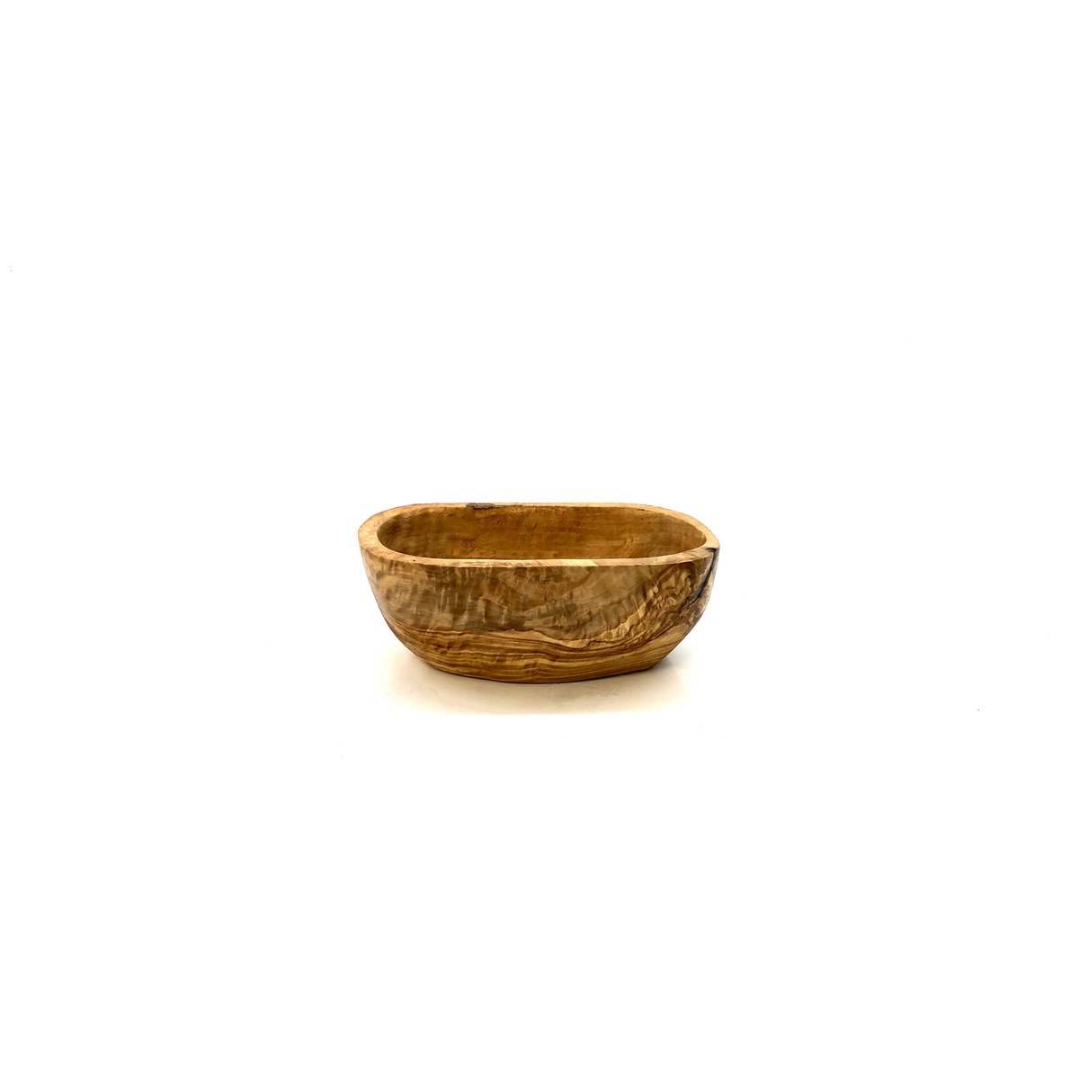 Bol à tapas ovale en bois d’olivier – 14 à 16 cm
