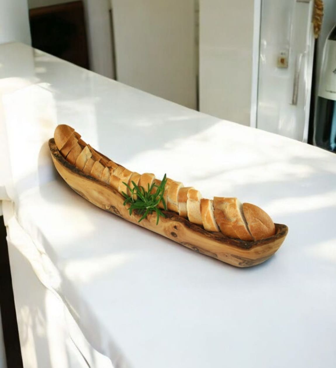 Corbeille en bois d’olivier – 40 à 45 cm