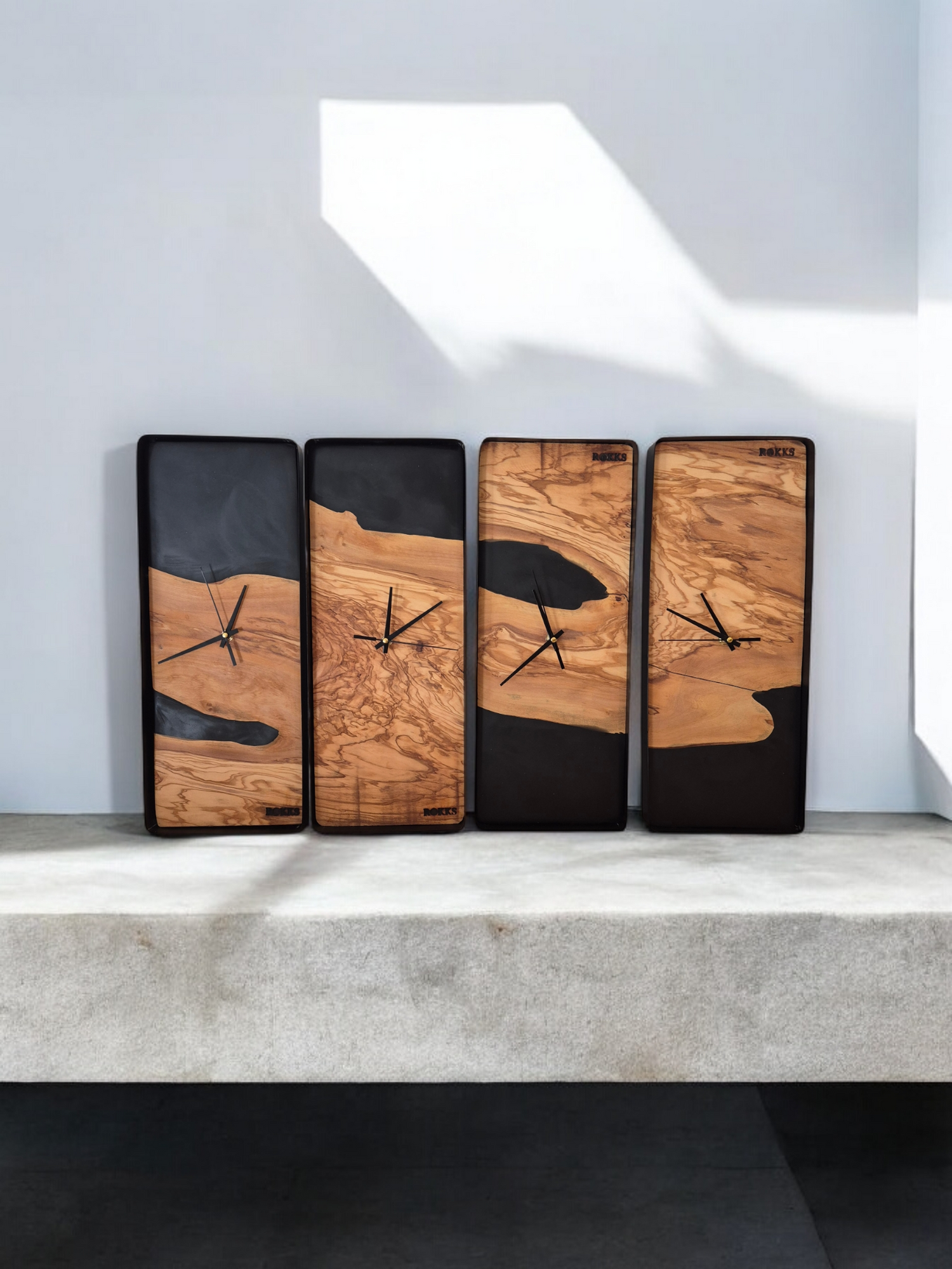 Collection d'Horloges Artisanales en Résine Époxy - ROKKS®