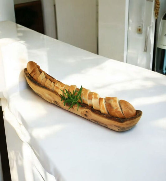 Corbeille en bois d’olivier – 40 à 45 cm