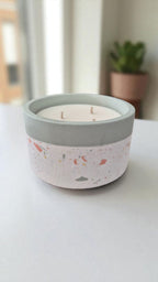 Bougie terrazzo – parfumée & naturelle