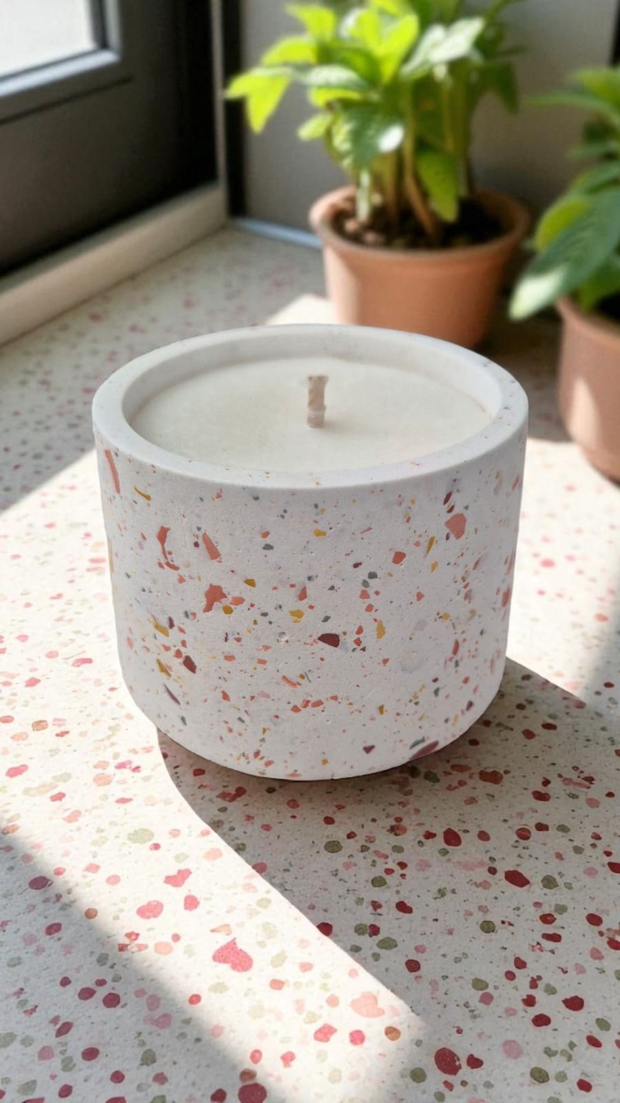 Bougie terrazzo – parfumée & naturelle