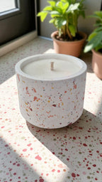 Bougie terrazzo – parfumée & naturelle