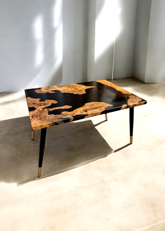 Table basse racine d'olivier