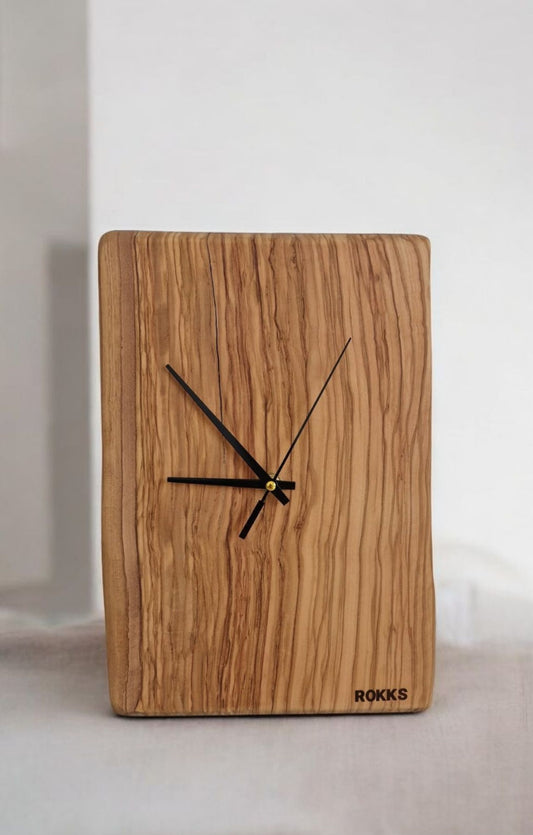 Horloge en bois d’olivier – ROKKS®